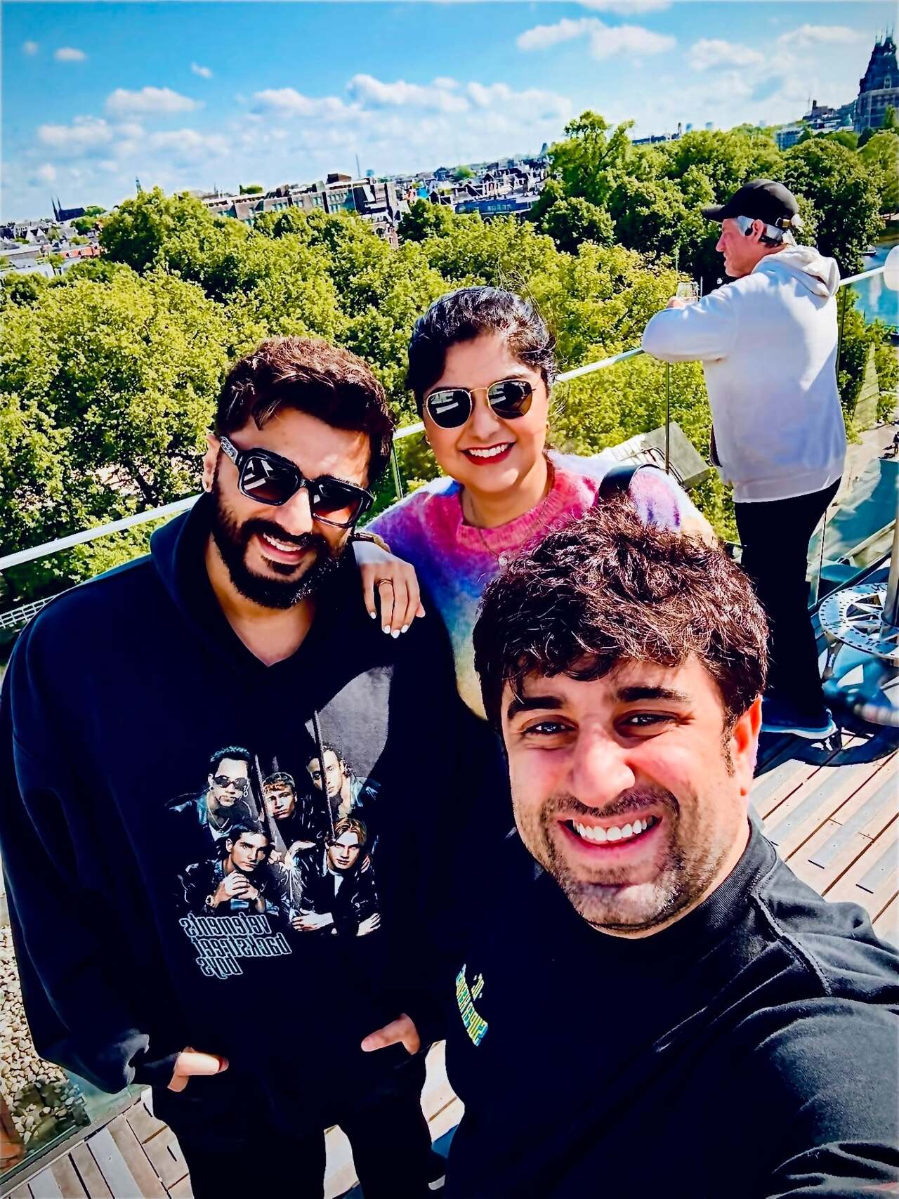 Anshula Kapoor is enjoying a picturesque vacation in the Netherlands with her brother Arjun Kapoor and boyfriend Rohan Thakkar. She shared glimpses of their trip on social media, fondly tagging them as her “favourite men.”